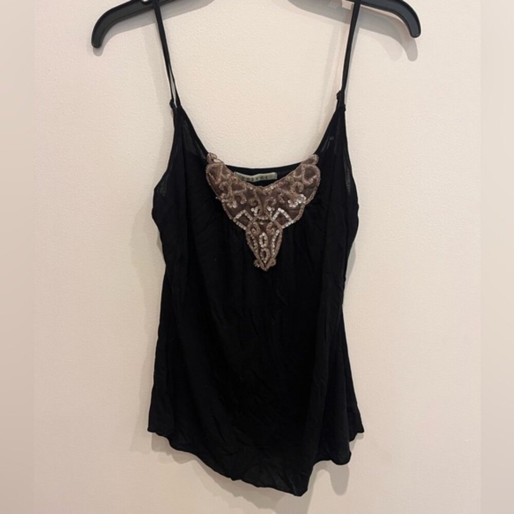 Black and Brown Embellished Top (M)